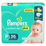 Pampers Pañales Confort Sec Pods Peq 36 P #2