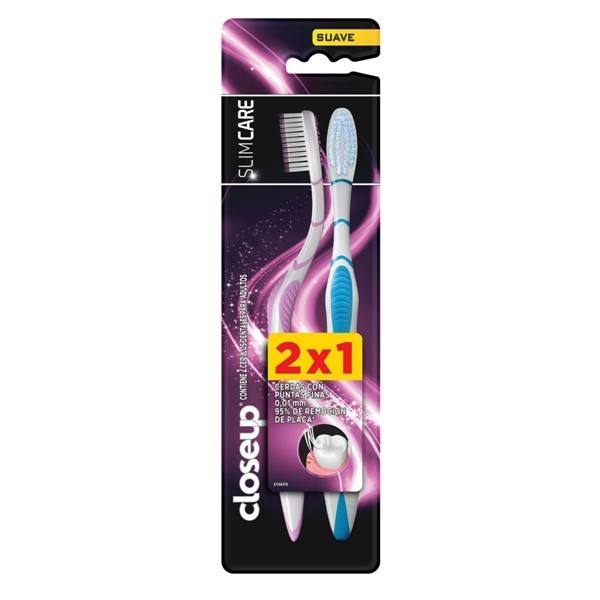 Close Up Cepillo Dental Slim Care Soft (2 Unidades) #1