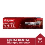 COLGATE PASTA DENTAL LUMINOUS WHITE CARBÓN ACTIVADO DE 90GR #1