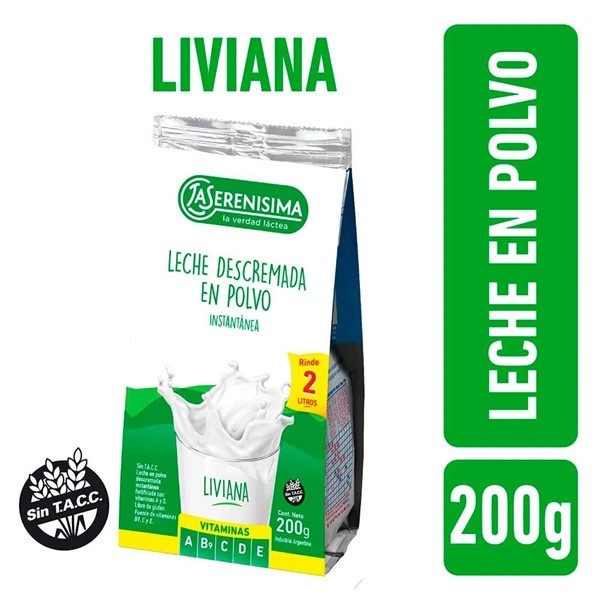 Leche En Polvo Descremada La Serenisima 200 Gr #1