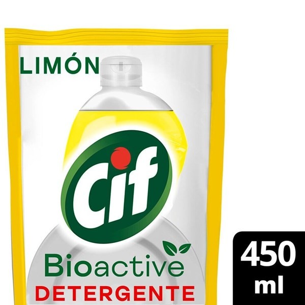 Lavavajilla Bioactive Limon Doy Pack Cif 450 Ml #1
