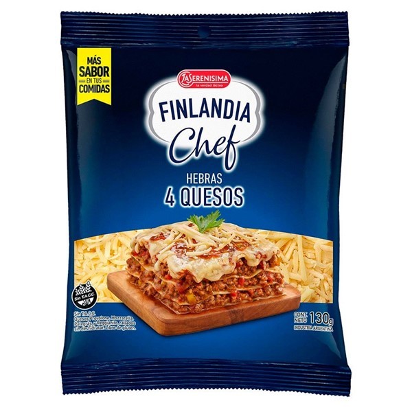 Finlandia Cuatro Quesos En Hebras La Serenisima 130gr alt