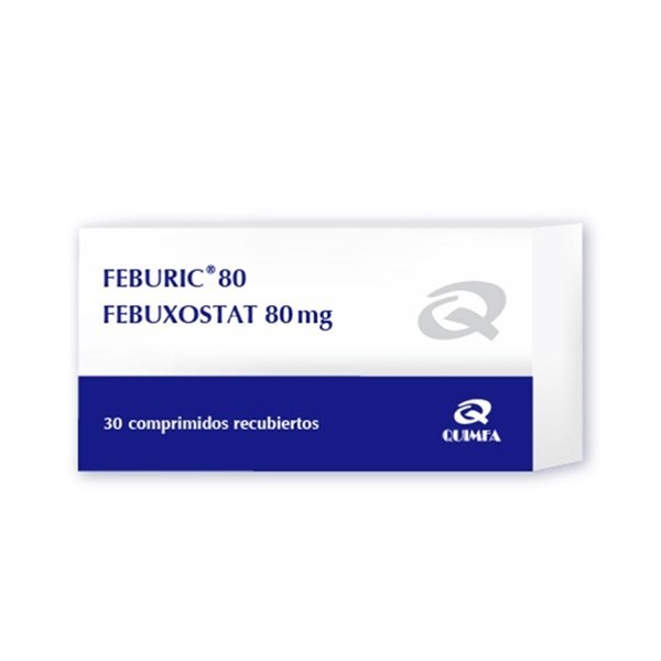 Feburic 80 Mg | 30 Comprimidos | Febuxostat #1