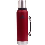 Stanley Termo Clasico 1 lt. Con Tapón Cebador Rojo #1