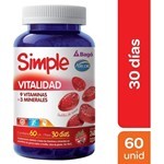 Simple Suplemento Dietario Vitalidad (60 Pastillas de Goma) #1