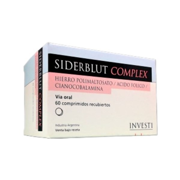 Siegfried Siderblut Complex Hierro + Vit.B12 + Ácido Fólico x 60 Comp #1