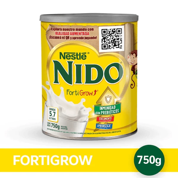 Nido® Fortigrow® Leche Infantil Polvo Prebióticos Lata 750 g