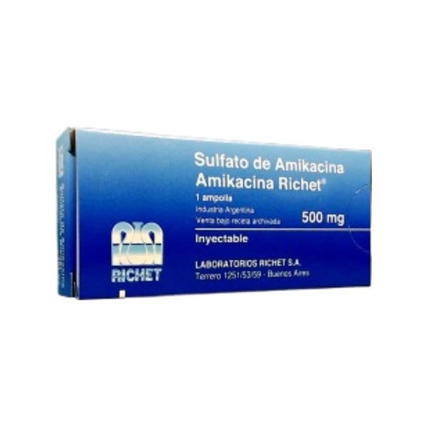 Laboratorios Richet Amikacina Richet Amikacina (Como Base) 500 Mg x 1 Ampolla #1