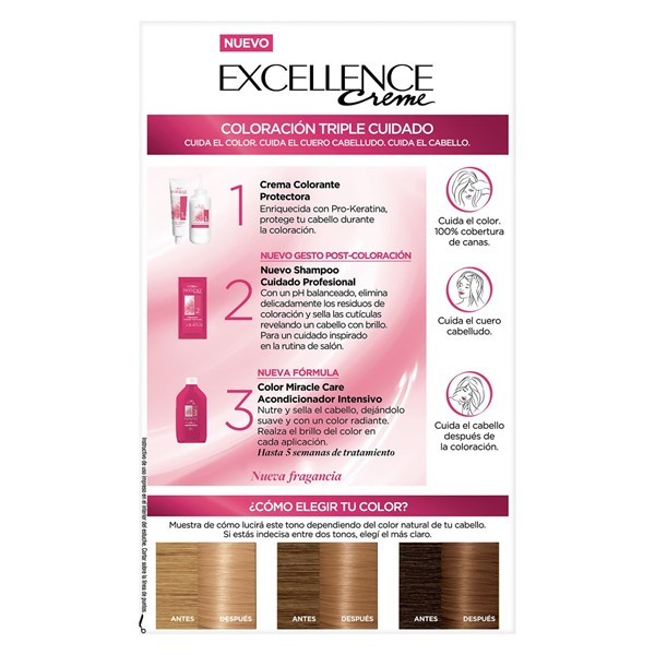 Excellence Kit Coloracion 8 Rubio Claro alt