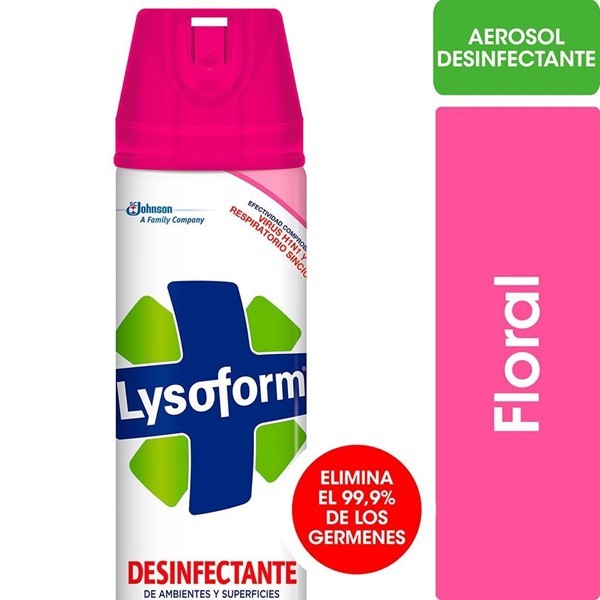 Lysoform Desinfectante Aerosol Aire Floral 360 ml