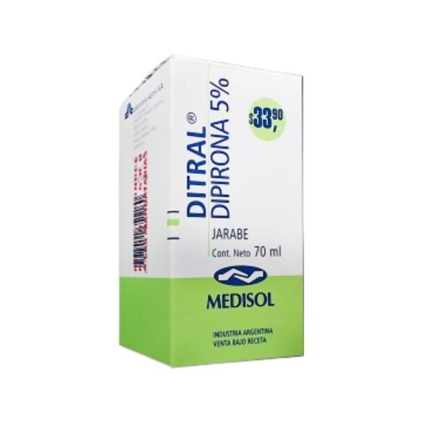 Medisol Ditral 5% Dipirona 5 g / 100 ml Jarabe x 70 ml #1