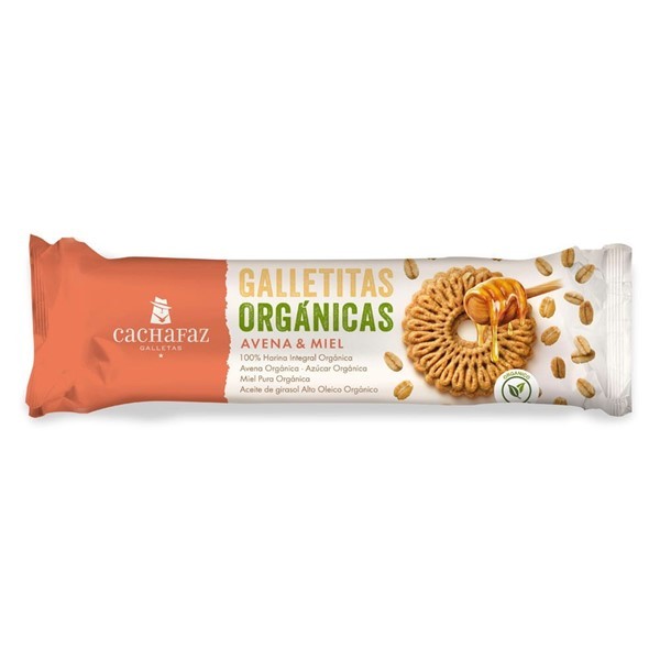 Galletas Orgánicas Cachafaz Avena Y Miel X 170 G