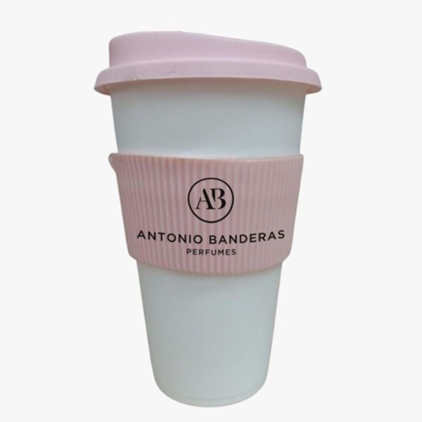 Vaso Antonio Banderas Rosa Regalo Por Compra