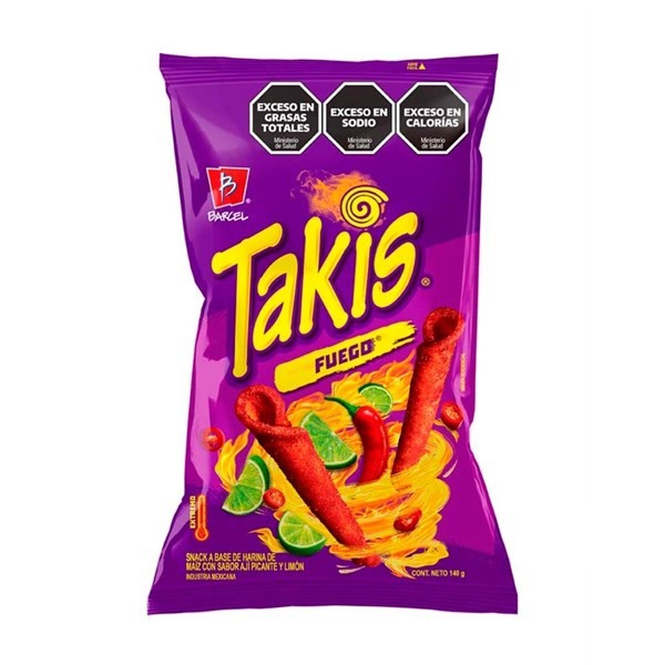 Snack Fuego Sabor Ají Picante Y Limón x 140 gr Takis alt