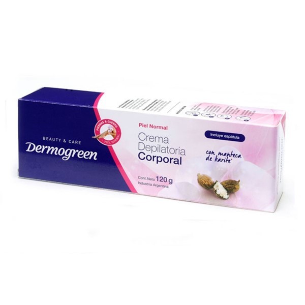Dermogreen Crema Depilatoria Corporal Con Manteca de Karite 120 gr #1