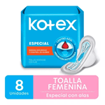 Kotex toallitas Normales con alas | 8 toallitas #1