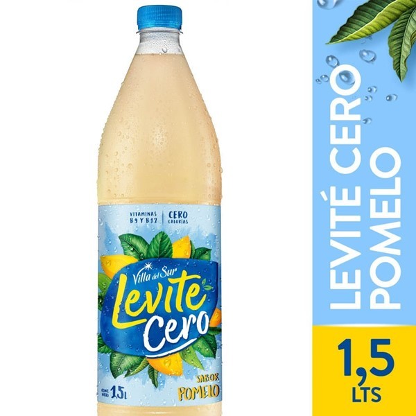 Agua Saborizada Villa Del Sur Levite Pomelo Cero Sin Gas 1.5 L #1