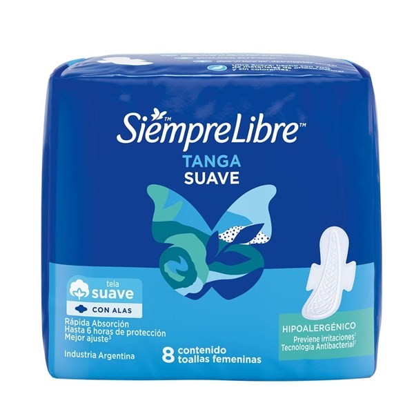 Toallas Femeninas Siempre Libre Tanga x 8 un alt