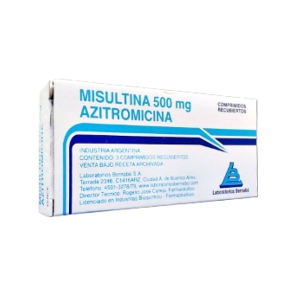 Laboratorio Bernabó Misultina Azitromicina 500 Mg x 3 Comp Recubiertos #1