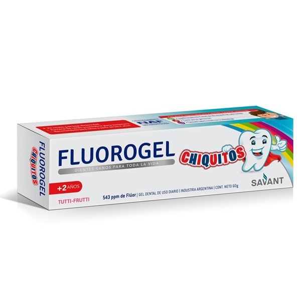 Fluorogel Gel Dental Con Fluor Chiquitos Tutti Frutti Por 60 gr. #1