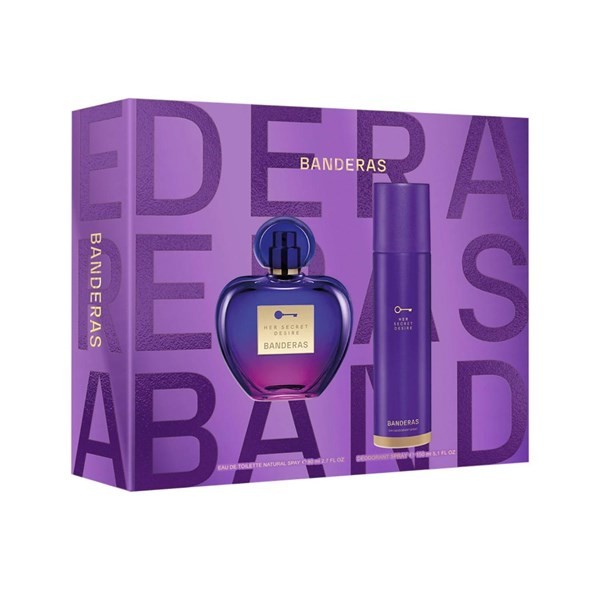 Banderas Her Secret Desire Edt 80 ml + Desodorante #1