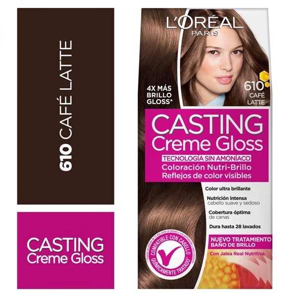 Casting Kit de Coloracion Creme Gloss 610 Cafe Latte #1