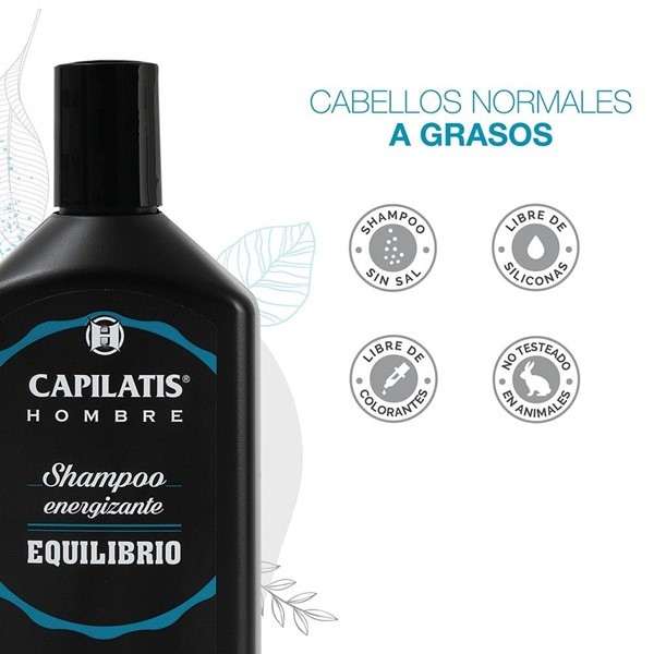 Capilatis Shampoo Energizante Equilibrio Línea Hombre 370 ml alt