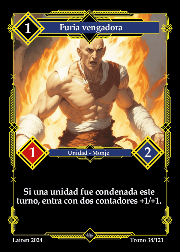 038 Furia Vengadora 1ra Edicion - Coste 1