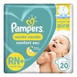 Pañales Pampers Recién Nacido Confort Sec Rn+ 20 Unidades #1