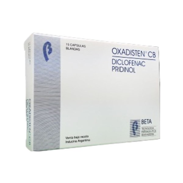 Beta Oxadisten Cb Diclofenac + Pridinol x 15 Cáps Blandas #1