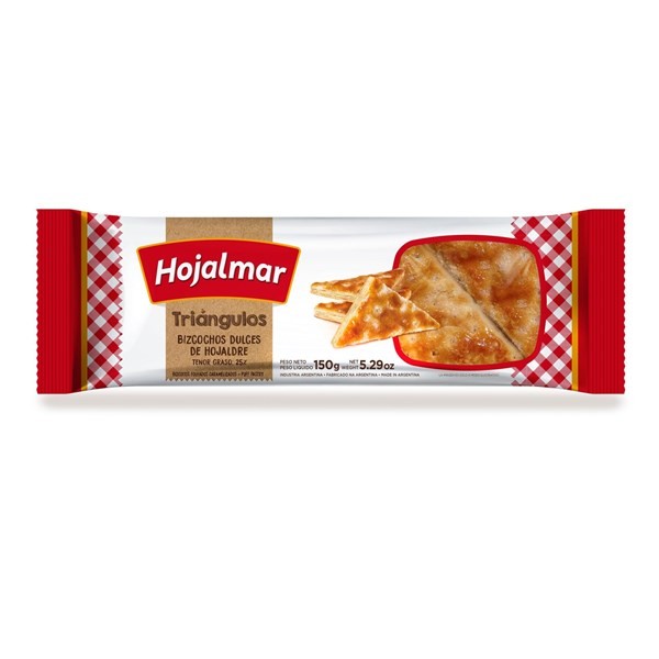 Galletitas de Hojaldre Hojalmar Triangulos 150 g. alt