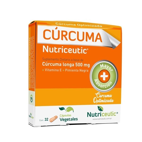Nutriceutic Suplemento Dietario a Base de Cúrcuma (32 Comprimidos) #1