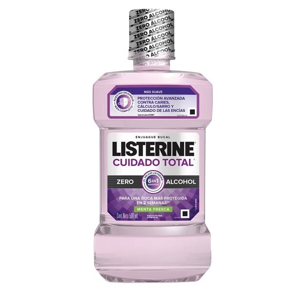 Listerine Enjuague Bucal Cuidado Total Zero x 500 ml