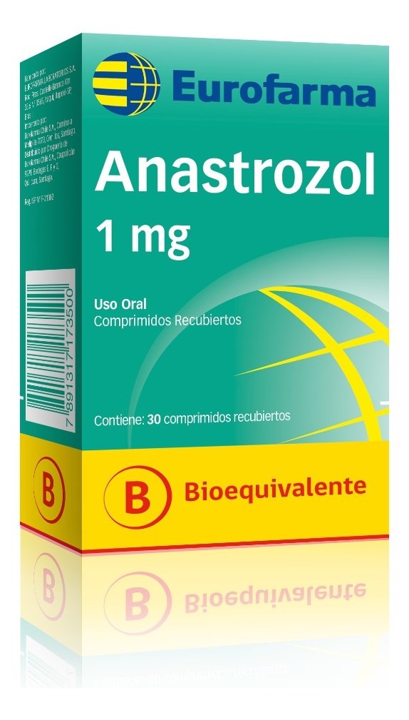 Anastrozol 1 mg x 30 comprimidos | Laboratorio Eurofarma #1