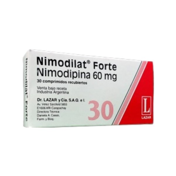 Lazar Nimodilat Forte Nimodipina x 30 Comp Recubiertos #1