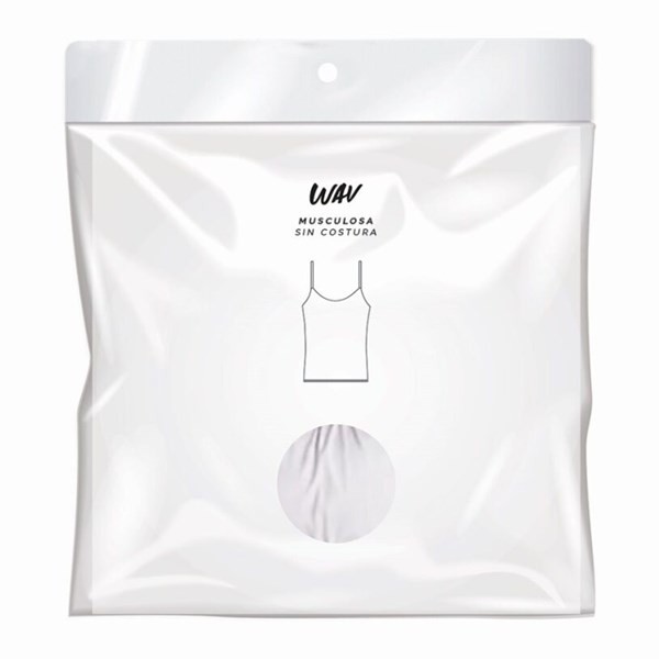 Musculosa Sin Costuras Wav Blanca Talle S/M #1