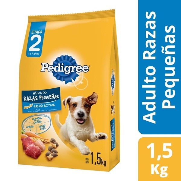 Alimento Para Perros Pedigree Adulto Razas Pequeñas 1,5 Kg