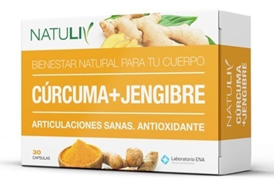 Natuliv Curcuma + Jengibre (30 Capsulas)