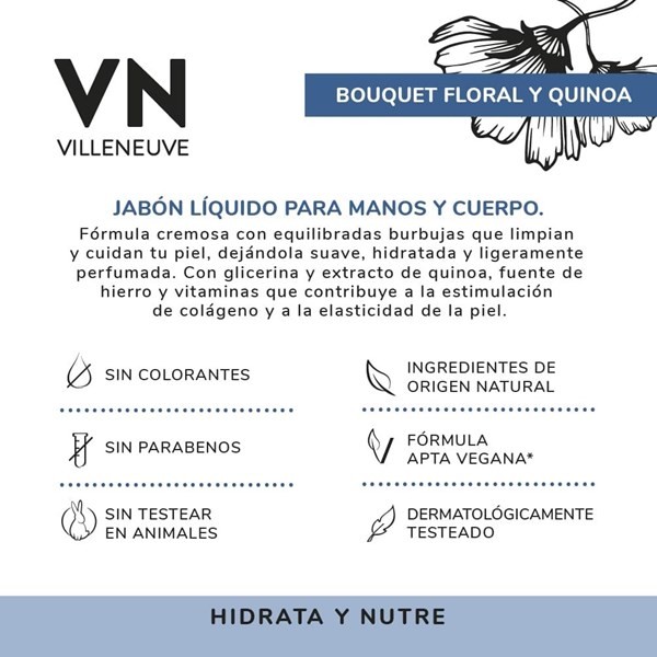 Vn Jabón Líquido Flores Y Quinoa alt
