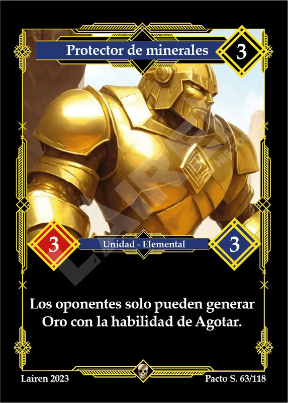 063 Protector De Minerales 1ra Edicion - Coste 3