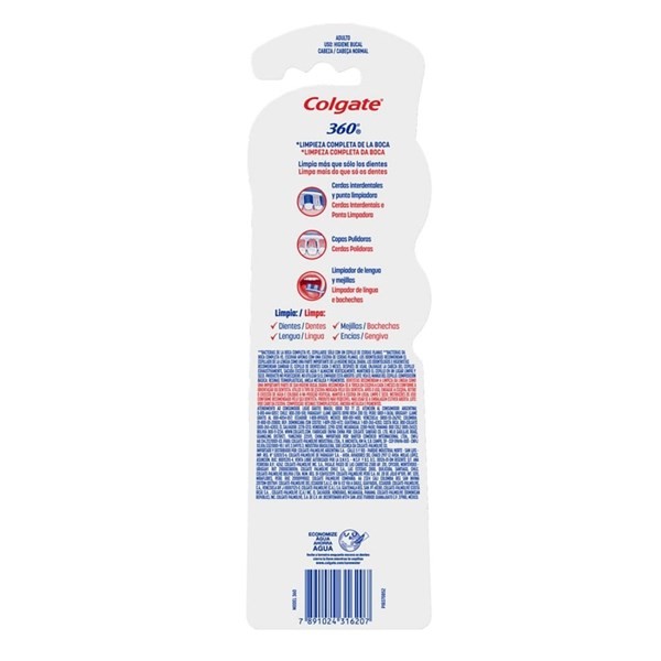Cepillo Dental Colgate 360 limpieza Completa Bi-Pack alt