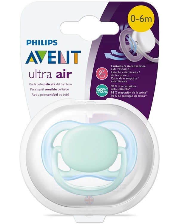 Chupete Avent Ultra Air Liso 0-6 Meses Nene x 1 un