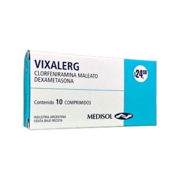 Medisol Vixalerg Dexametasona + Clorfeniramina x 10 Comp #1