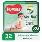 Huggies Pañales Active Sec Talle Xg (32 Unidades) #1