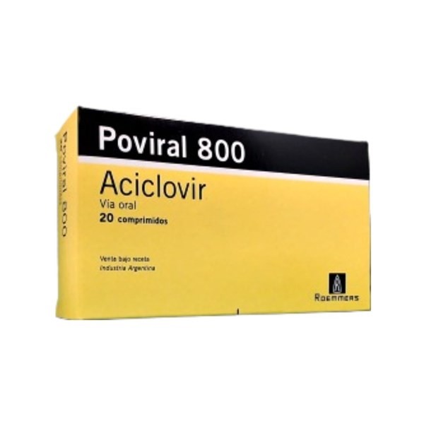 Roemmers Poviral 800 Mg Aciclovir x 20 Comp #1