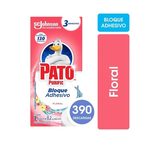 Pato Purific Limpiador Adhesivo Para Inodoro Floral (3 Unidades) #1