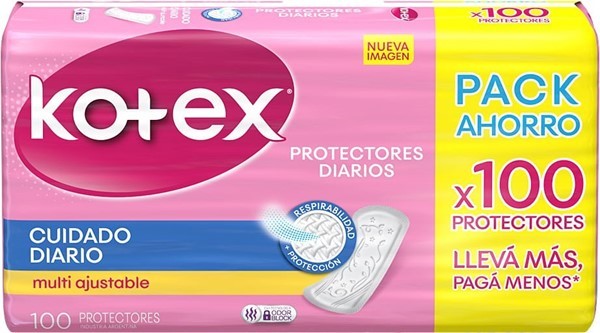 Kotex Protector Diario Cuidado Diario (100 Unidades) alt
