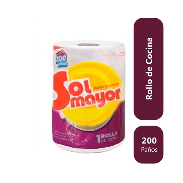 Rollo de Cocina Sol Mayor 200 Paños #1