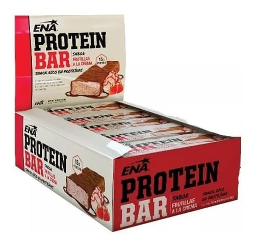 Ena Barra Protein Bar Frutillas a La Crema (16 Barras)