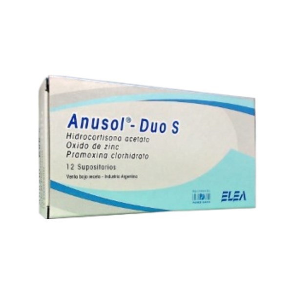 Elea Anusol Dúo Hidrocortisona + Asoc. x 12 Supositorios #1